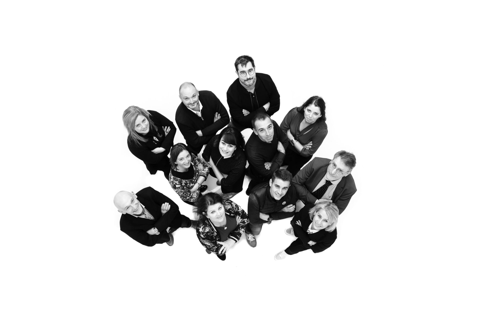 photo de groupe vue du dessus